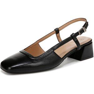 Naturalizer Women's Harper Block Heel Square Toe Slingback Pumps